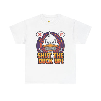 Shut the Duck Up! – Angry Duck Funny Sarcastic Tee - Light Color