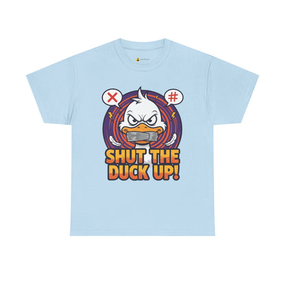 Shut the Duck Up! – Angry Duck Funny Sarcastic Tee - Light Color