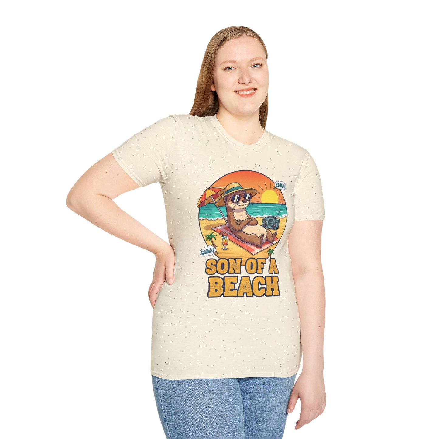 Son of a Beach – Funny Summer Tee for Chill Souls (Light Colors)