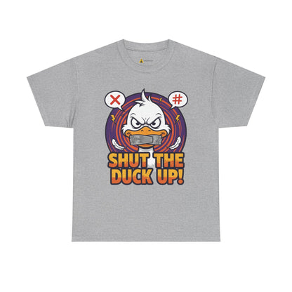 Shut the Duck Up! – Angry Duck Funny Sarcastic Tee - Light Color