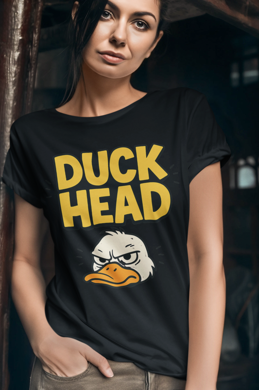 Duck Head Tee – Funny Sarcastic T-Shirt, Humor Graphic Tee, Unisex Mean-Shirt Apparel