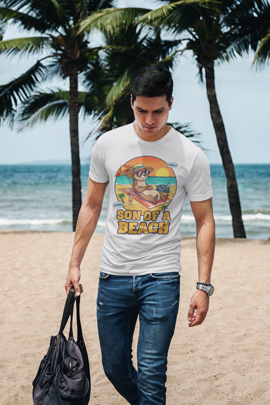 Son of a Beach – Funny Summer Tee for Chill Souls (Light Colors)