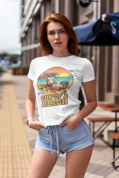 Son of a Beach – Funny Summer Tee for Chill Souls (Light Colors)
