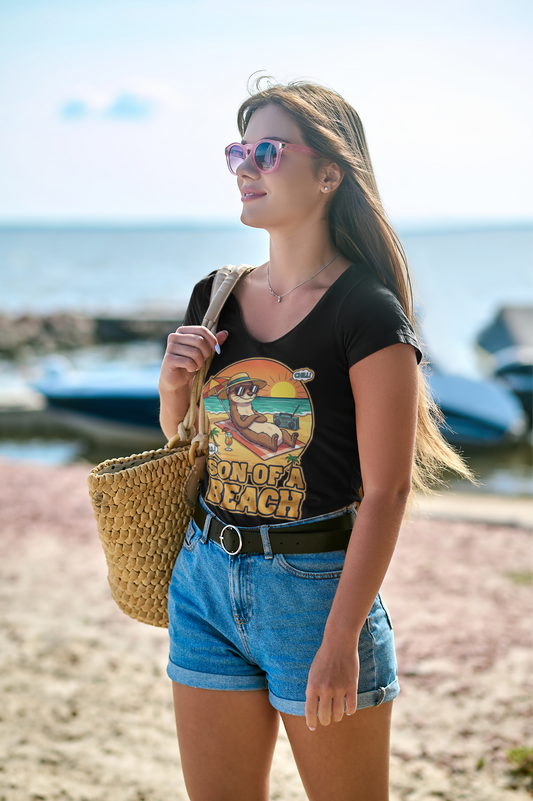Son of a Beach – Funny Summer Tee for Chill Souls (Dark Colors)