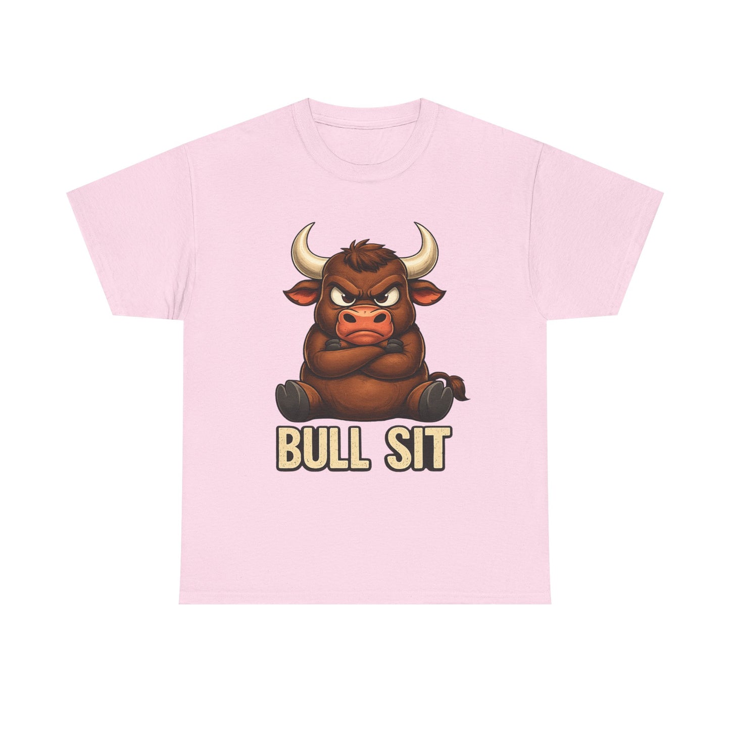Bull Sit T‑Shirt | Cute Grumpy Bull Graphic Tee