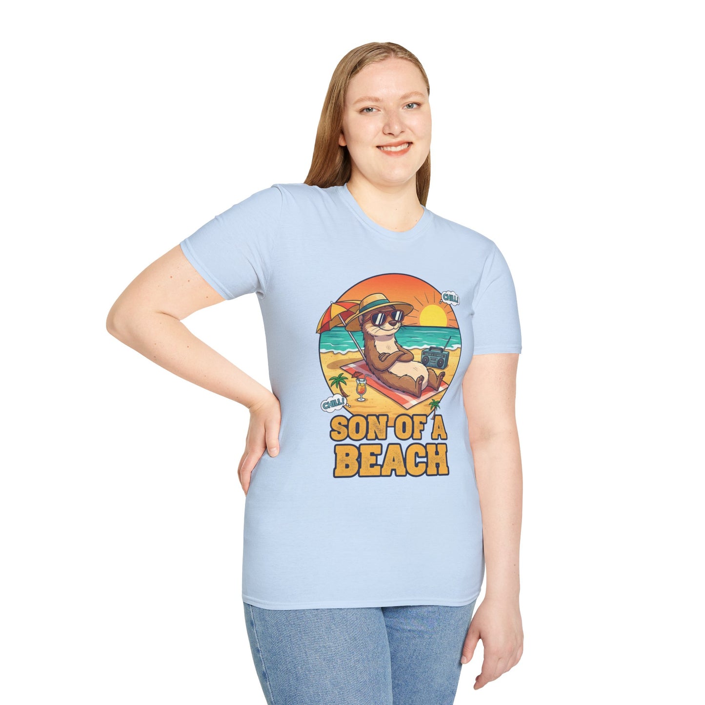 Son of a Beach – Funny Summer Tee for Chill Souls (Light Colors)