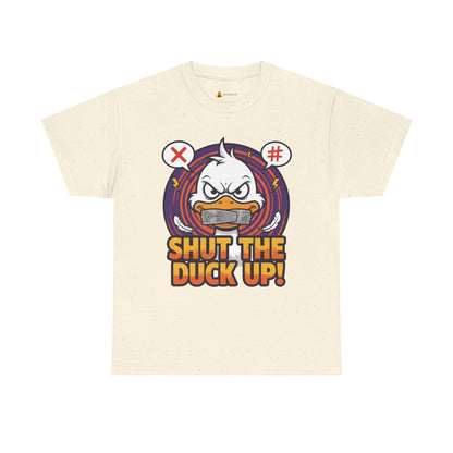Shut the Duck Up! – Angry Duck Funny Sarcastic Tee - Light Color